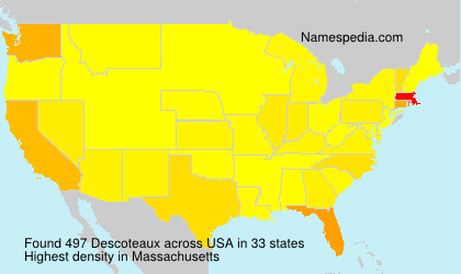Surname Descoteaux in USA Surname Descoteaux in USA