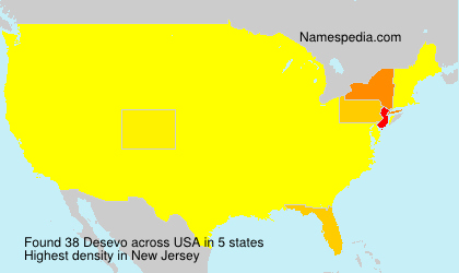 Surname Desevo in USA Surname Desevo in USA