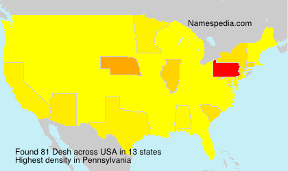Surname Desh in USA Surname Desh in USA
