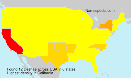 Surname Deshae in USA Surname Deshae in USA