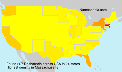 Surname Desharnais in USA Surname Desharnais in USA