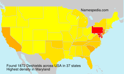 Surname Deshields in USA Surname Deshields in USA
