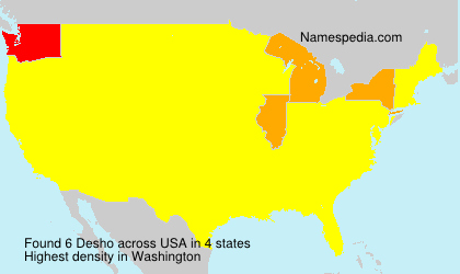 Surname Desho in USA Surname Desho in USA