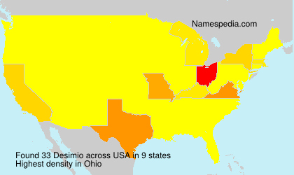 Surname Desimio in USA Surname Desimio in USA