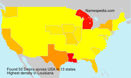 Surname Desira in USA Surname Desira in USA