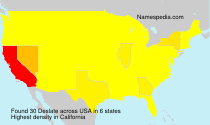 Surname Deslate in USA Surname Deslate in USA