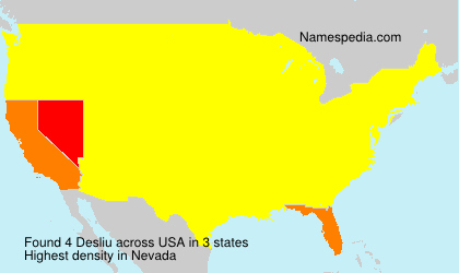 Surname Desliu in USA Surname Desliu in USA