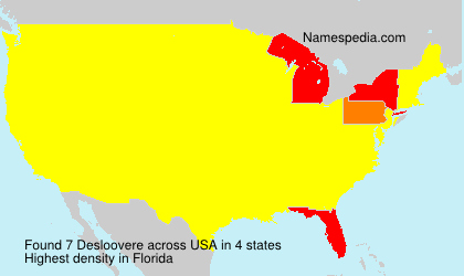 Surname Desloovere in USA Surname Desloovere in USA