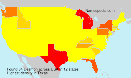 Surname Desmon in USA Surname Desmon in USA