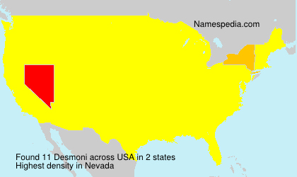 Surname Desmoni in USA