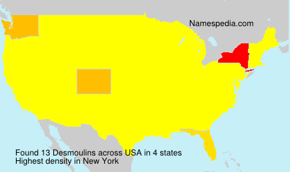 Surname Desmoulins in USA Surname Desmoulins in USA