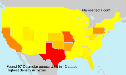 Surname Desmuke in USA Surname Desmuke in USA