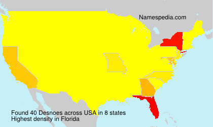 Surname Desnoes in USA Surname Desnoes in USA