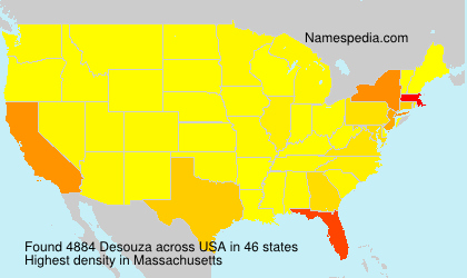 Surname Desouza in USA Surname Desouza in USA