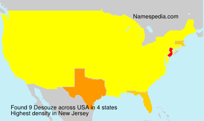 Surname Desouze in USA Surname Desouze in USA