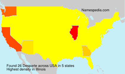 Surname Desparte in USA Surname Desparte in USA