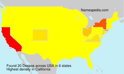 Surname Despas in USA Surname Despas in USA