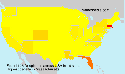Surname Desplaines in USA Surname Desplaines in USA