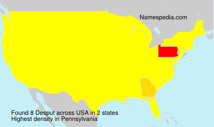 Surname Desput in USA Surname Desput in USA