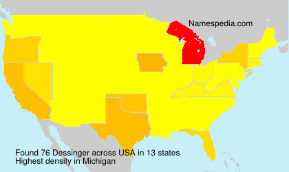 Surname Dessinger in USA