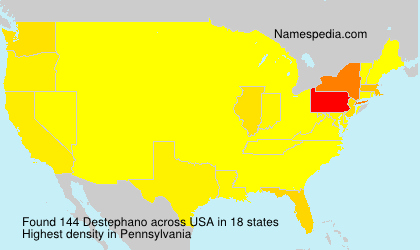 Surname Destephano in USA Surname Destephano in USA