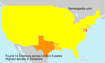 Surname Destreza in USA Surname Destreza in USA
