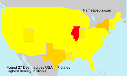 Surname Destri in USA Surname Destri in USA