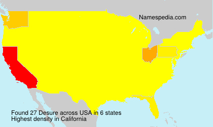 Surname Desure in USA