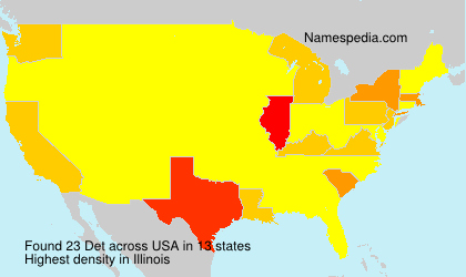 Surname Det in USA Surname Det in USA
