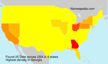 Surname Dete in USA Surname Dete in USA