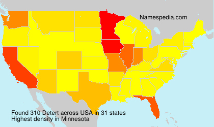 Surname Detert in USA Surname Detert in USA