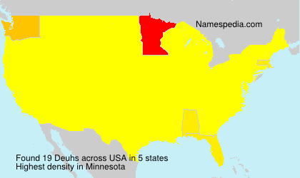 Surname Deuhs in USA Surname Deuhs in USA