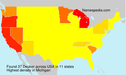Surname Deuker in USA Surname Deuker in USA