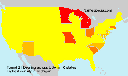 Surname Deuring in USA Surname Deuring in USA