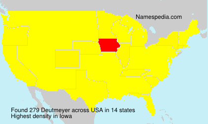 Surname Deutmeyer in USA Surname Deutmeyer in USA