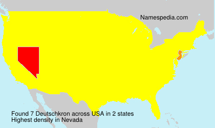 Surname Deutschkron in USA Surname Deutschkron in USA