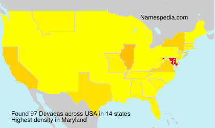 Surname Devadas in USA Surname Devadas in USA