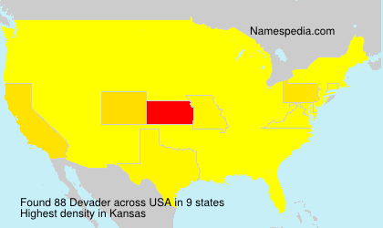 Surname Devader in USA Surname Devader in USA