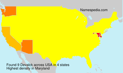 Surname Devalck in USA Surname Devalck in USA