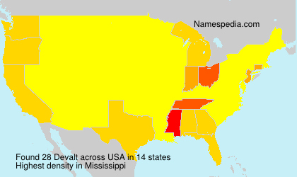 Surname Devalt in USA Surname Devalt in USA