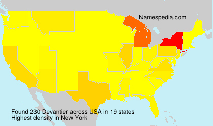 Surname Devantier in USA Surname Devantier in USA