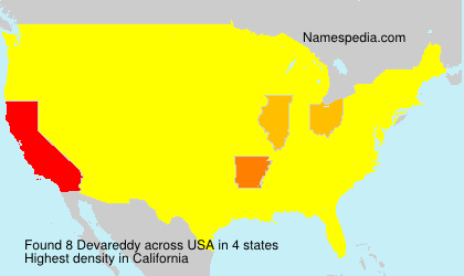 Surname Devareddy in USA Surname Devareddy in USA