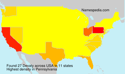 Surname Devaty in USA Surname Devaty in USA
