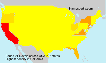 Surname Devcic in USA Surname Devcic in USA