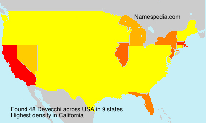 Surname Devecchi in USA Surname Devecchi in USA