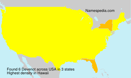 Surname Devenot in USA Surname Devenot in USA