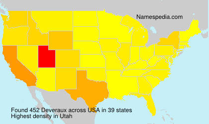 Surname Deveraux in USA Surname Deveraux in USA
