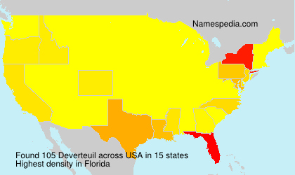 Surname Deverteuil in USA Surname Deverteuil in USA