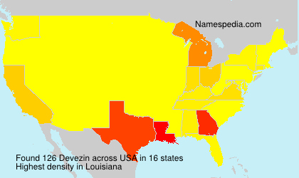 Surname Devezin in USA Surname Devezin in USA