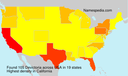 Surname Devictoria in USA Surname Devictoria in USA